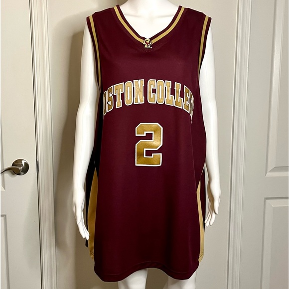 Vintage M XL Boston College BC Eagles Stitched #2 Basketball Jersey Maro… - Picture 1 of 8